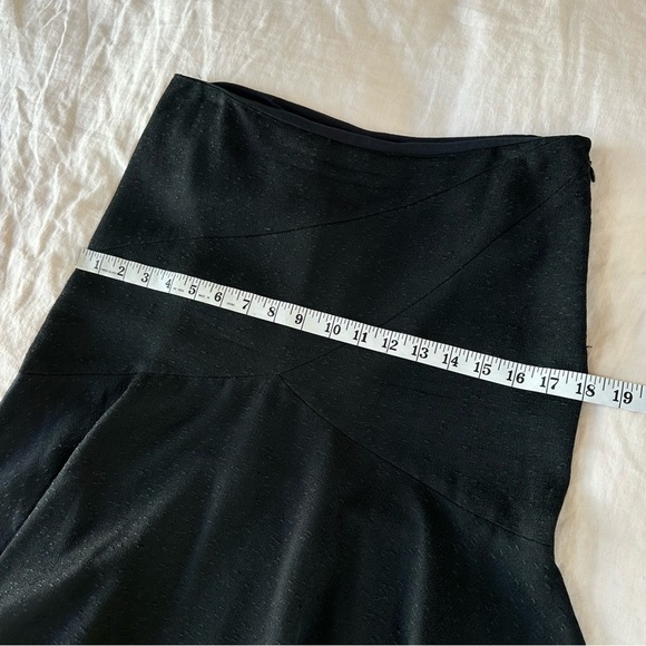 MOSCHINO Textured Flounce A Line Fit & Flare Pleated Skirt Size US 8 - Picture 8 of 9